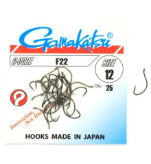Крючок Gamakatsu F22 Black #12 25шт