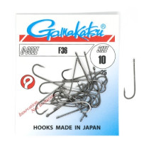 Крючок Gamakatsu F36 Black #10 25шт
