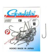 Крючок Gamakatsu F36 Black #10 25шт