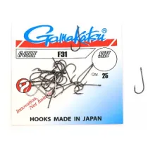 Hook Gamakatsu F31 Black # 16 25pcs