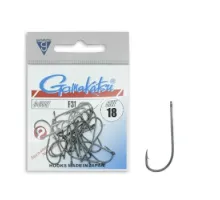 Hook Gamakatsu F31 Black # 18 25pcs