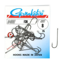 Гачок Gamakatsu F36 Black # 8 25шт