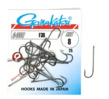 Крючок Gamakatsu F36 Black #8 25шт