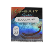 Гачок Gamakatsu G-Bait Bloodworm Red # 22 10шт