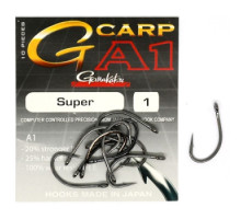 Гачок Gamakatsu A1 G-Carp Super Black # 1 10шт