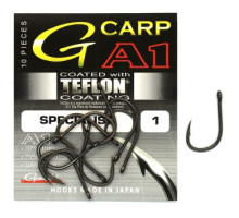 Гачок Gamakatsu A1 G-Carp Specialist PTFE coating Grey # 1 10шт