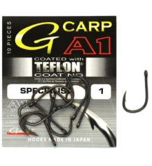 Крючок Gamakatsu A1 G-Carp Specialist P.T.F.E. coating Grey #1 10шт