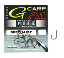 Крючок Gamakatsu A1 G-Carp Specialist P.T.F.E. coating Grey #8 10шт