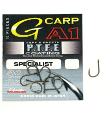 Гачок Gamakatsu A1 G-Carp Specialist PTFE coating Grey # 8 10шт