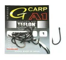 Гачок Gamakatsu A1 G-Carp Specimen PTFE coating Grey # 1: 10 шт
