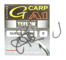 Гачок Gamakatsu A1 G-Carp Super Hook PTFE coating Grey # 2 10шт