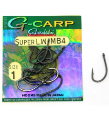 Гачок Gamakatsu G-Carp Super LW MB4 Black # 1 10шт