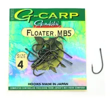 Гачок Gamakatsu G-Carp Floater MB5 Black # 4 10шт