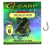 Гачок Gamakatsu G-Carp Specialist Black # 6 10шт