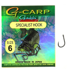 Hook Gamakatsu G-Carp Specialist Black # 6 10pcs