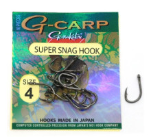 Hook Gamakatsu G-Carp Super Snag Black # 4 10pcs