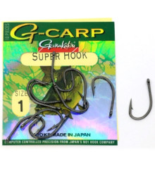 Hook Gamakatsu G-Carp Super Black # 1 10pcs