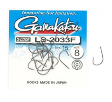 Гачок Gamakatsu LS-2033F N / L Black # 8 15шт