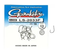 Гачок Gamakatsu LS-2033F N / L Black # 12 16шт
