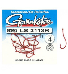 Крючок Gamakatsu LS-3113R N/L Red #4 11шт