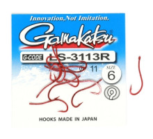 Крючок Gamakatsu LS-3113R N/L Red #6 11шт