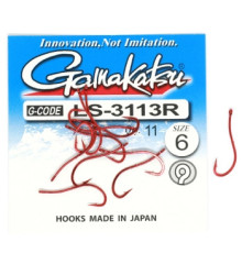 Крючок Gamakatsu LS-3113R N/L Red #6 11шт