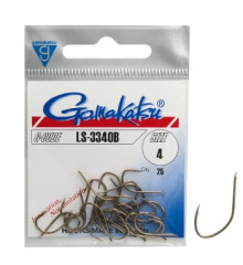 Крючок Gamakatsu LS-3340 Brown #4 25шт