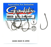 Hook Gamakatsu LS-3424F Black # 1 5pcs 