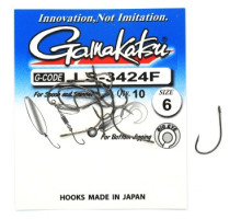 Гачок Gamakatsu LS-3424F Black # 6 10шт 