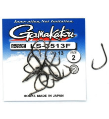 Крючок Gamakatsu LS-3513F N/L Black #2 15шт