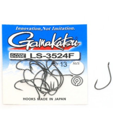 Крючок Gamakatsu LS-3524F N/L Black #12 13шт