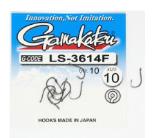 Крючок Gamakatsu LS-3614F N/L Black #10 10шт