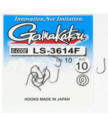 Крючок Gamakatsu LS-3614F N/L Black #10 10шт