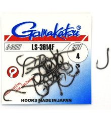 Крючок Gamakatsu LS-3614F Black #4 25шт