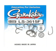 Гачок Gamakatsu LS-3615F N / L Black # 8 9шт