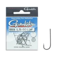 Hook Gamakatsu LS-5013F N / L Black # 1/0 9pcs