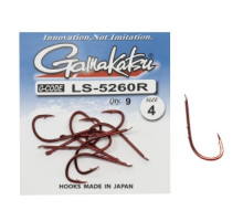 Крючок Gamakatsu LS-5260R N/L Red #4 9шт