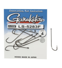 Крючок Gamakatsu LS-5283F N/L Black #4 9шт