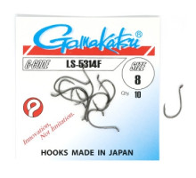 Гачок Gamakatsu LS-5314F Black # 8 10шт 
