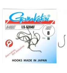 Крючок Gamakatsu LS-5314F Black #8 10шт 