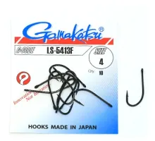 Hook Gamakatsu LS-5413F Black # 4 10pcs