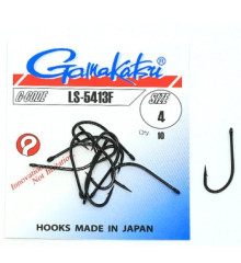 Крючок Gamakatsu LS-5413F Black #4 10шт