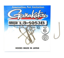 Крючок Gamakatsu LS-1053B N/L Bronze #6 10шт