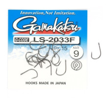 Hook Gamakatsu LS-2033F N / L Black # 9 15pcs