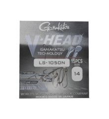 Крючок Gamakatsu V-Head LS-1050N Nickel #14 15шт 