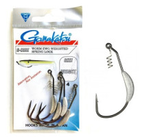 Gamakatsu Hook Offset Weighted Superline Spring-Lock 7gr # 6/0 4pcs