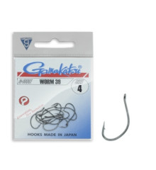 Крючок Gamakatsu офсетный Worm 39 Black #4 12шт