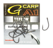 Hook Gamakatsu A1 G-Carp Super Hook PTFE coating Gray # 4 10pcs