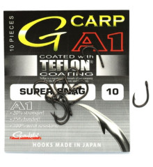 Крючок Gamakatsu A1 G-Carp Super Snag P.T.F.E. coating Grey #10 10шт