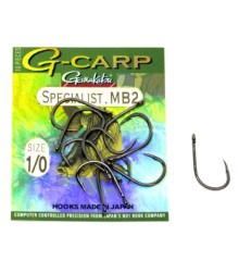 Hook Gamakatsu G-Carp Specialist MB2 Black # 1/0 10pcs